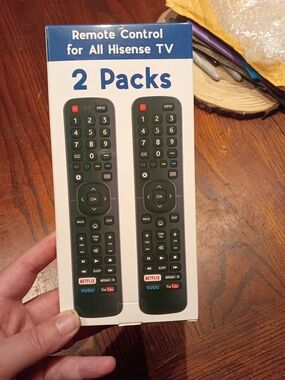 Hisense Black TV Remote Control 2-Pack